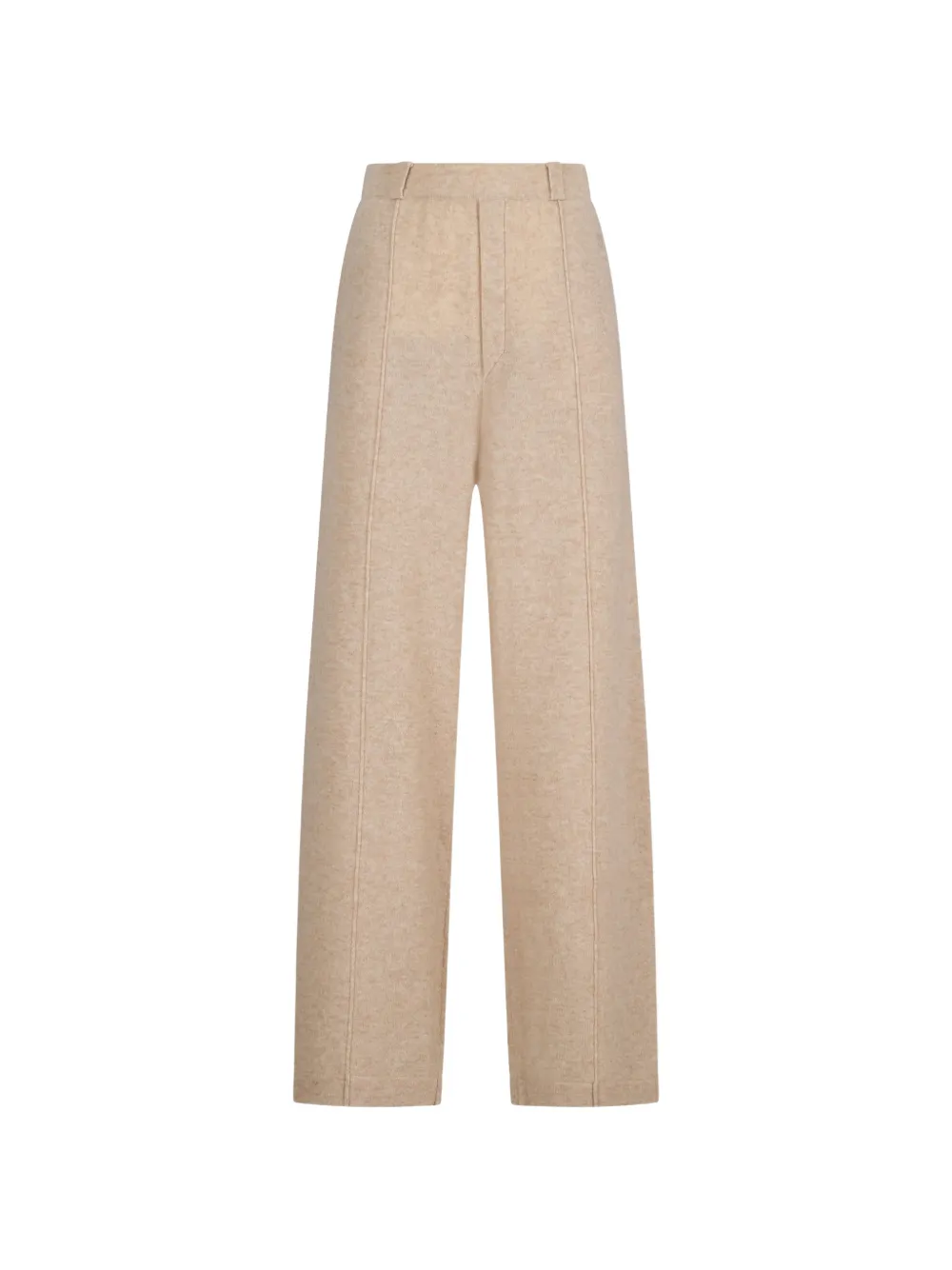 NOTSHY Eliana wide-leg cashmere trousers Beige