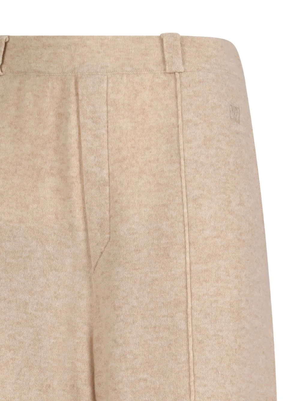 NOTSHY Eliana kasjmier broek met wijde pijpen Beige