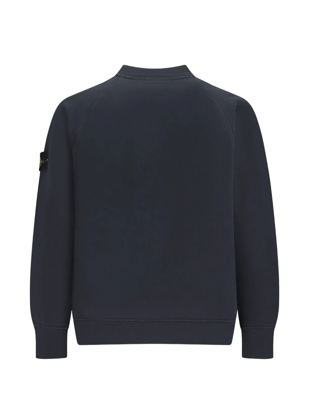 Stone Island logo-patch raglan-sleeve sweater Blauw