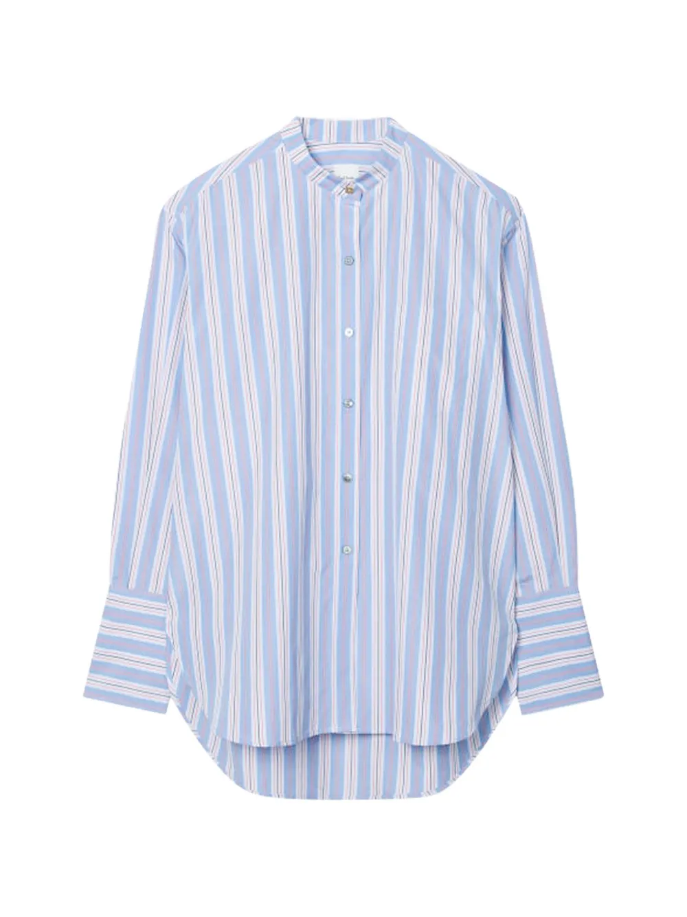 Paul Smith light blue Bengal stripe grandad shirt - Blau