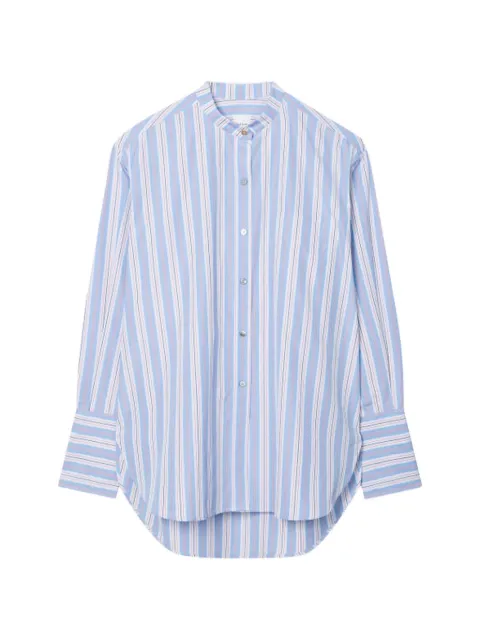 Paul Smith light blue Bengal stripe grandad shirt