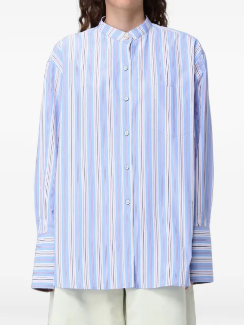 Paul Smith light blue Bengal stripe grandad shirt
