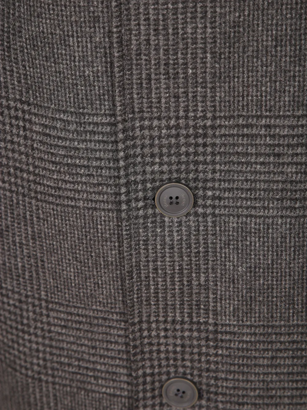 Herno check-pattern padded-bib coat Grijs