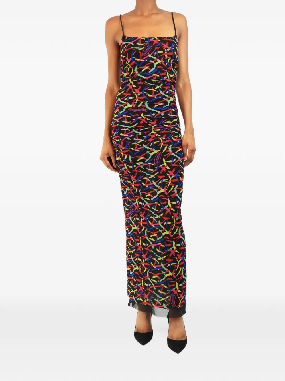 Missoni Pre-Owned ruched maxi dress - Schwarz