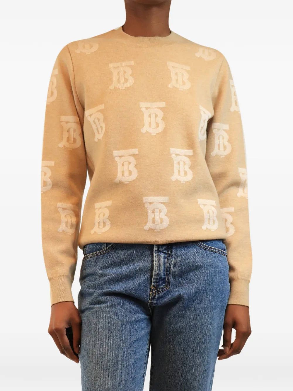 Burberry Pre-Owned TB Monogram sweater - Nude