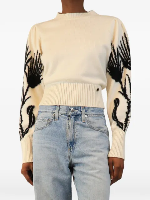 CHANEL Pre-Owned 2021 Château des Dames Métiers D'Art floral-print sweater