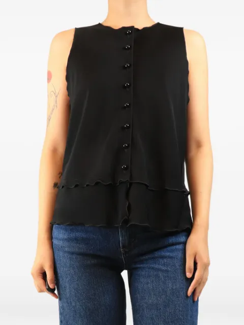 Giorgio Armani Pre-Owned débardeur boutonné sur le devant