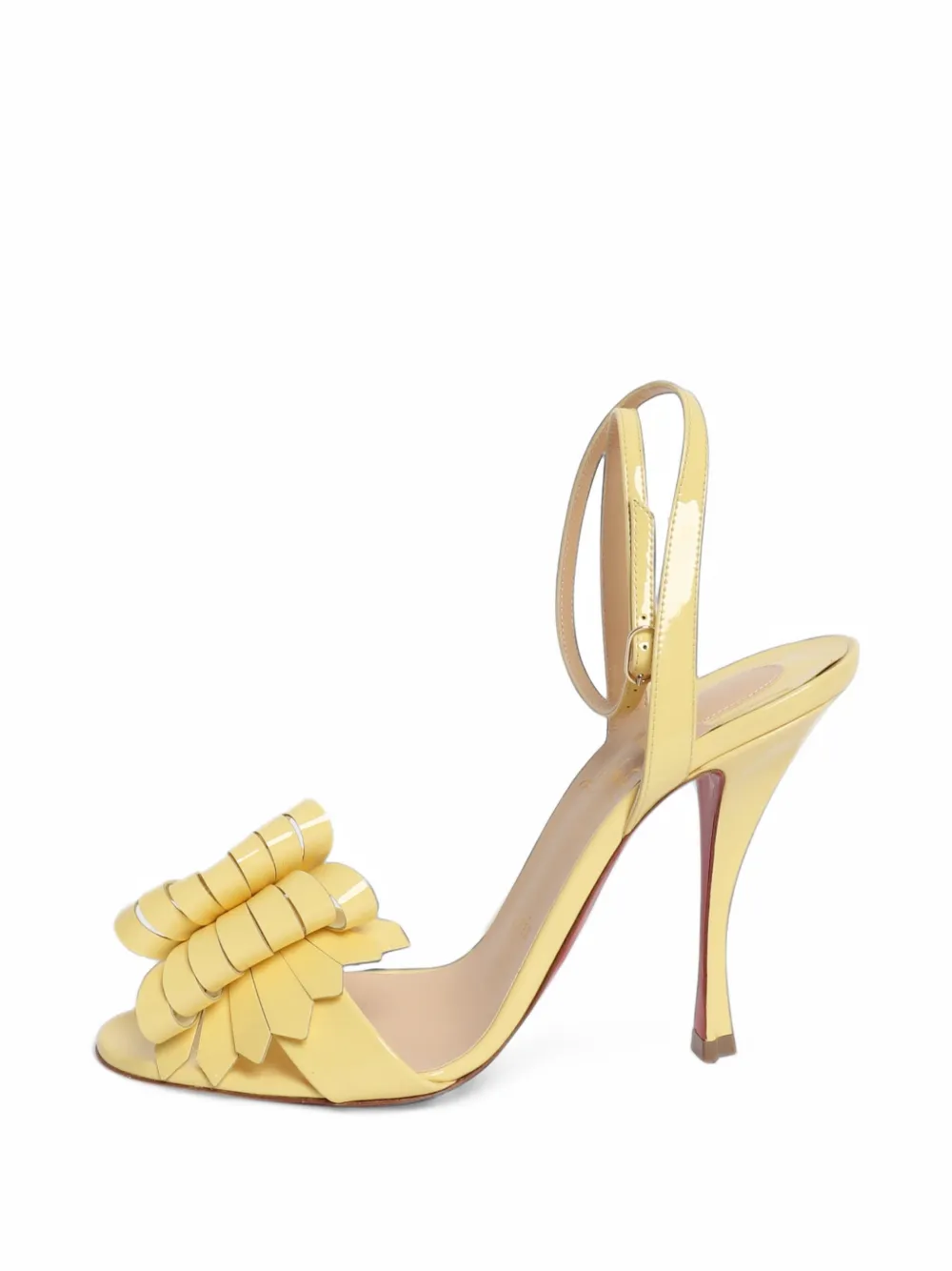 Christian Louboutin Pre-Owned Miss Valois bow-detail sandals - Gelb