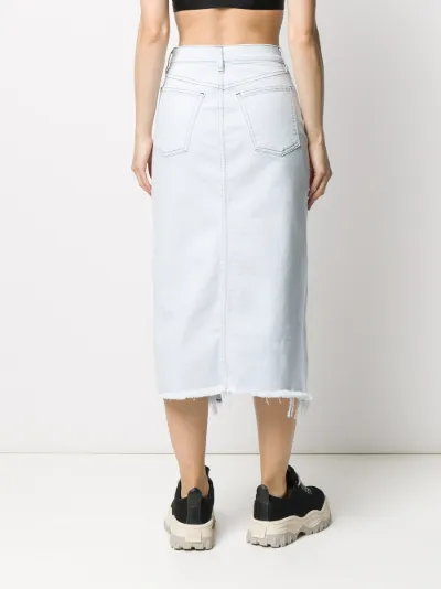 3x1 denim shop skirt midi