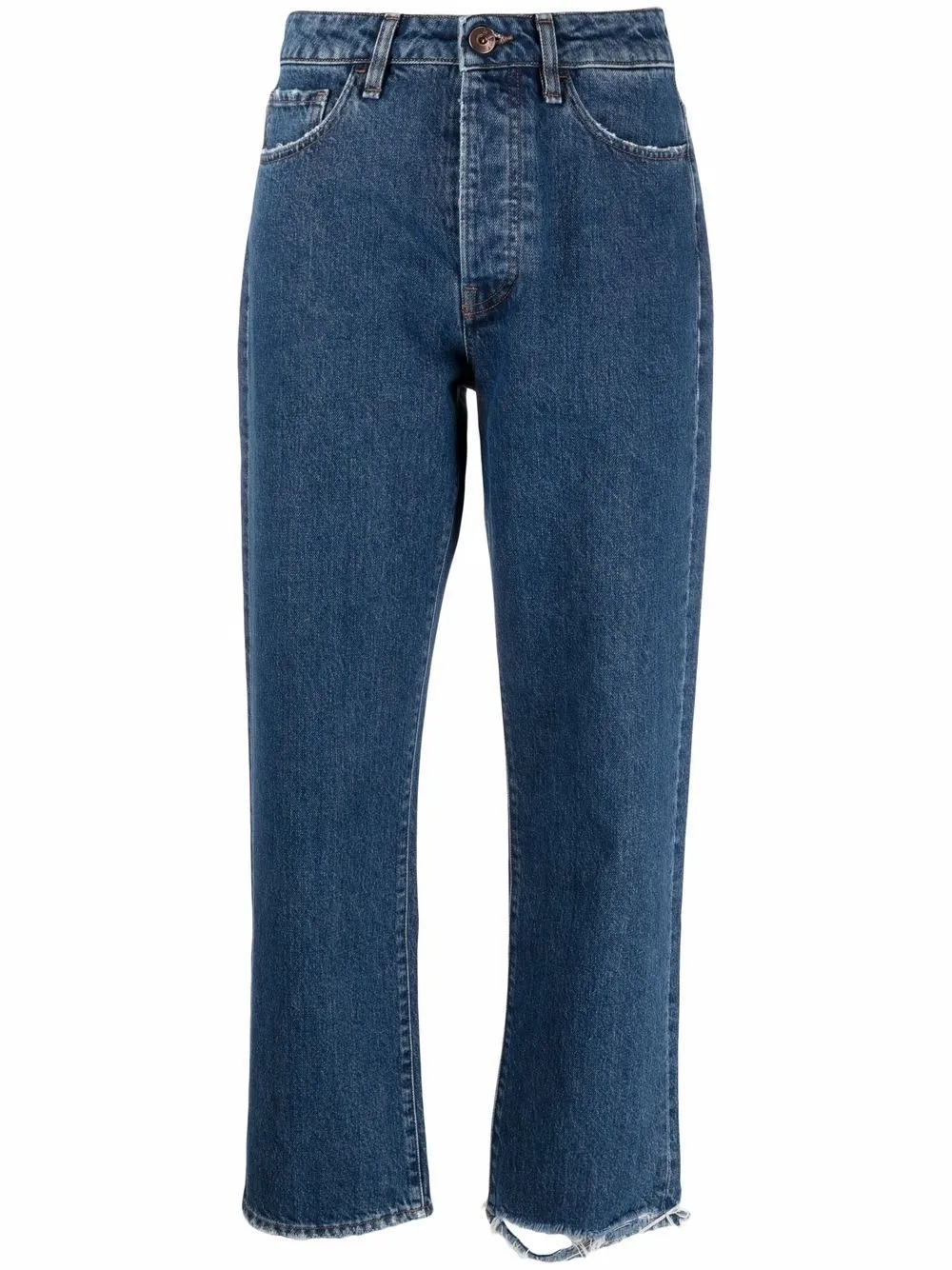distressed straight-leg jeans | 3x1 | Eraldo.com
