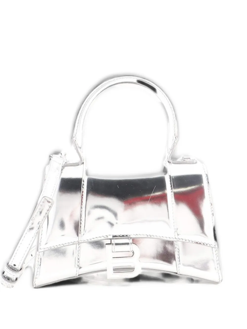 Balenciaga Pre-Owned XS Hourglass Umhängetasche mit Henkel - Metallic