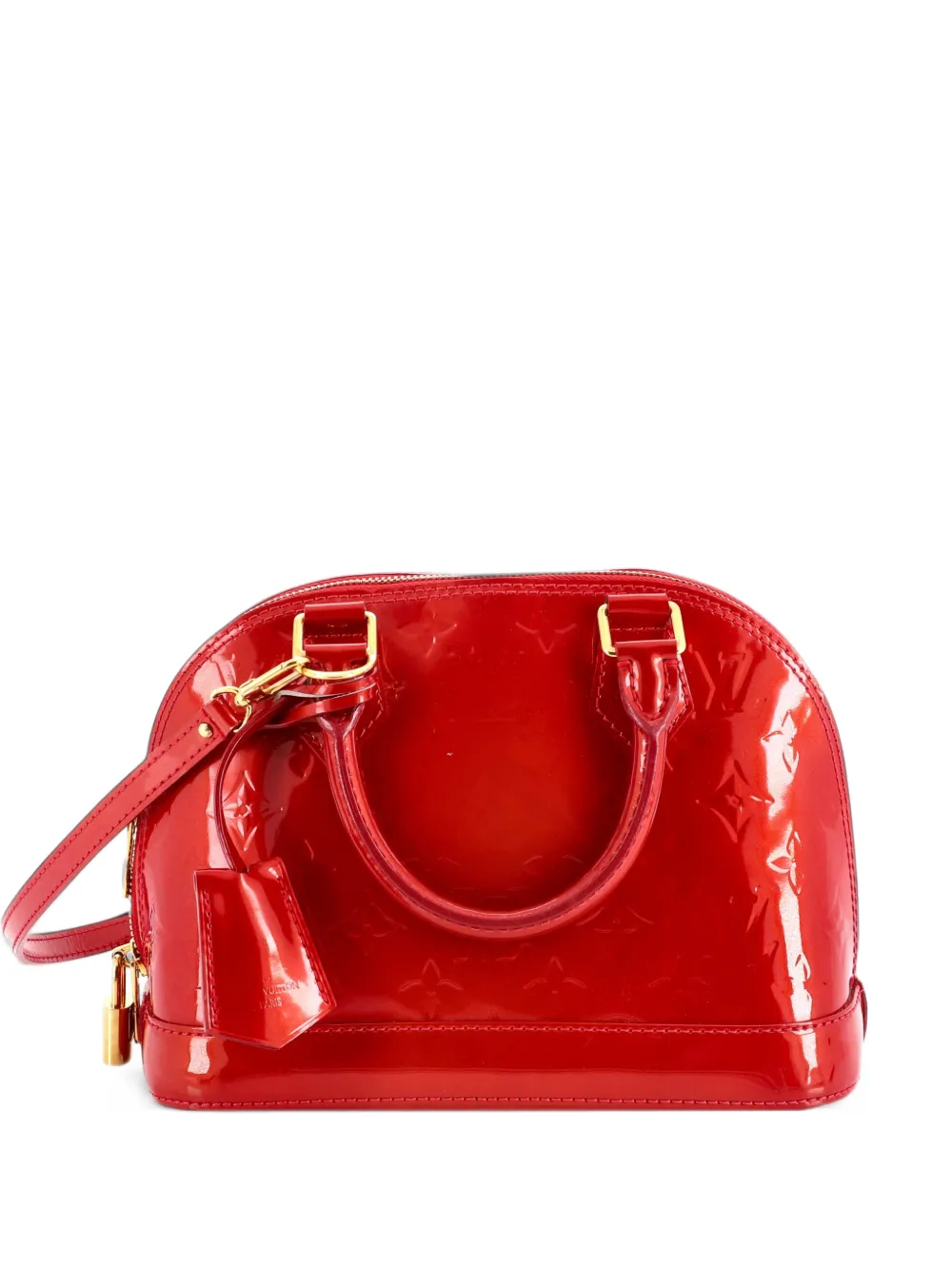 Louis Vuitton Pre-Owned Alma Handbag Monogram Vernis BB shoulder bag - Rosso