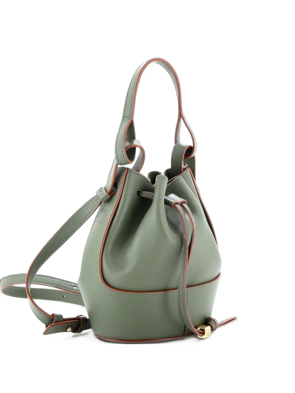 Loewe Pre-Owned Balloon Leather Mini bucket bag - Grün