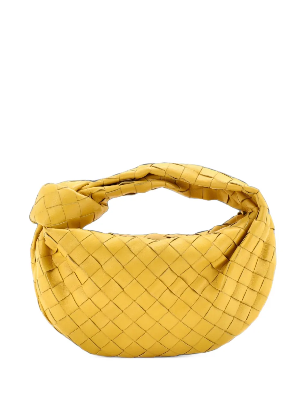 Bottega Veneta Pre-Owned Mini BV Jodie Intrecciato Tasche aus Nappaleder - Gelb
