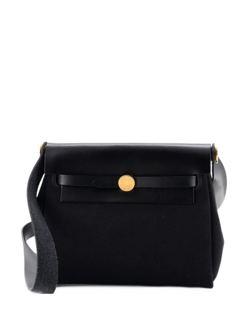 Hermès Pre-Owned Herbag Zip Toile and Leather 20 shoulder bag - Schwarz