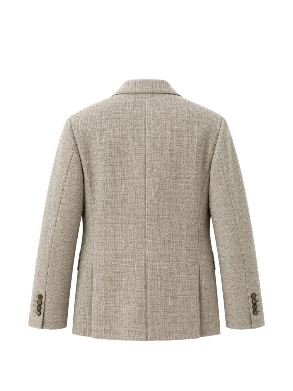 Lardini double-breasted virgin wool blazer Beige