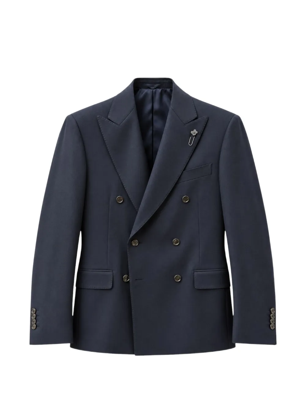 Lardini double-breasted peak-lapel blazer - Blau
