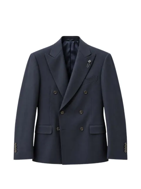 Lardini double-breasted peak-lapel blazer