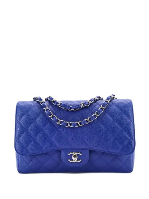 CHANEL Pre-Owned Classic Single Flap Bag Quilted Caviar Jumbo shoulder bag