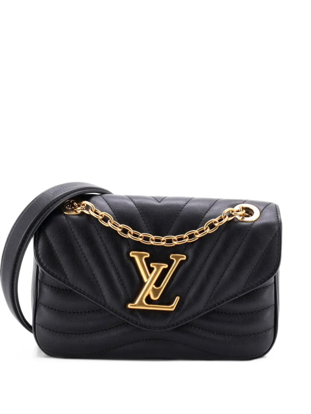 Louis Vuitton Pre-Owned New Wave Chain Bag NM Quilted Leather PM crossbody bag - Nero