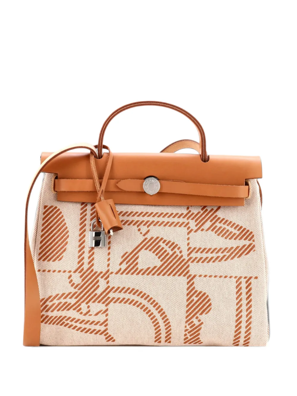 Hermès Pre-Owned Herbag Brides de Gala Schultertasche 31cm - Braun