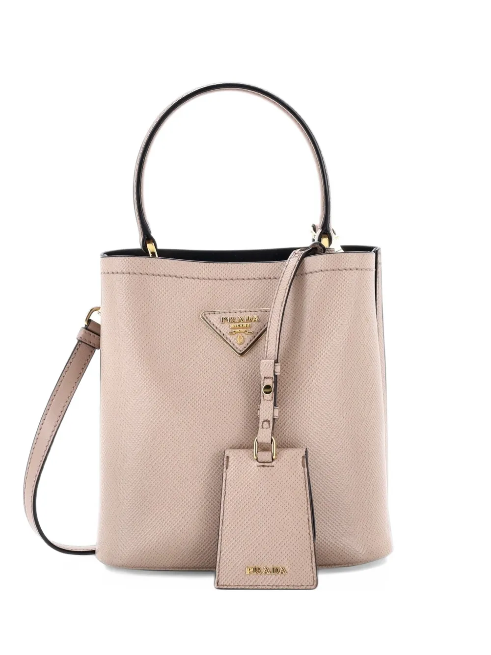 Prada Pre-Owned Panier Saffiano Leather Small bucket bag - Toni neutri
