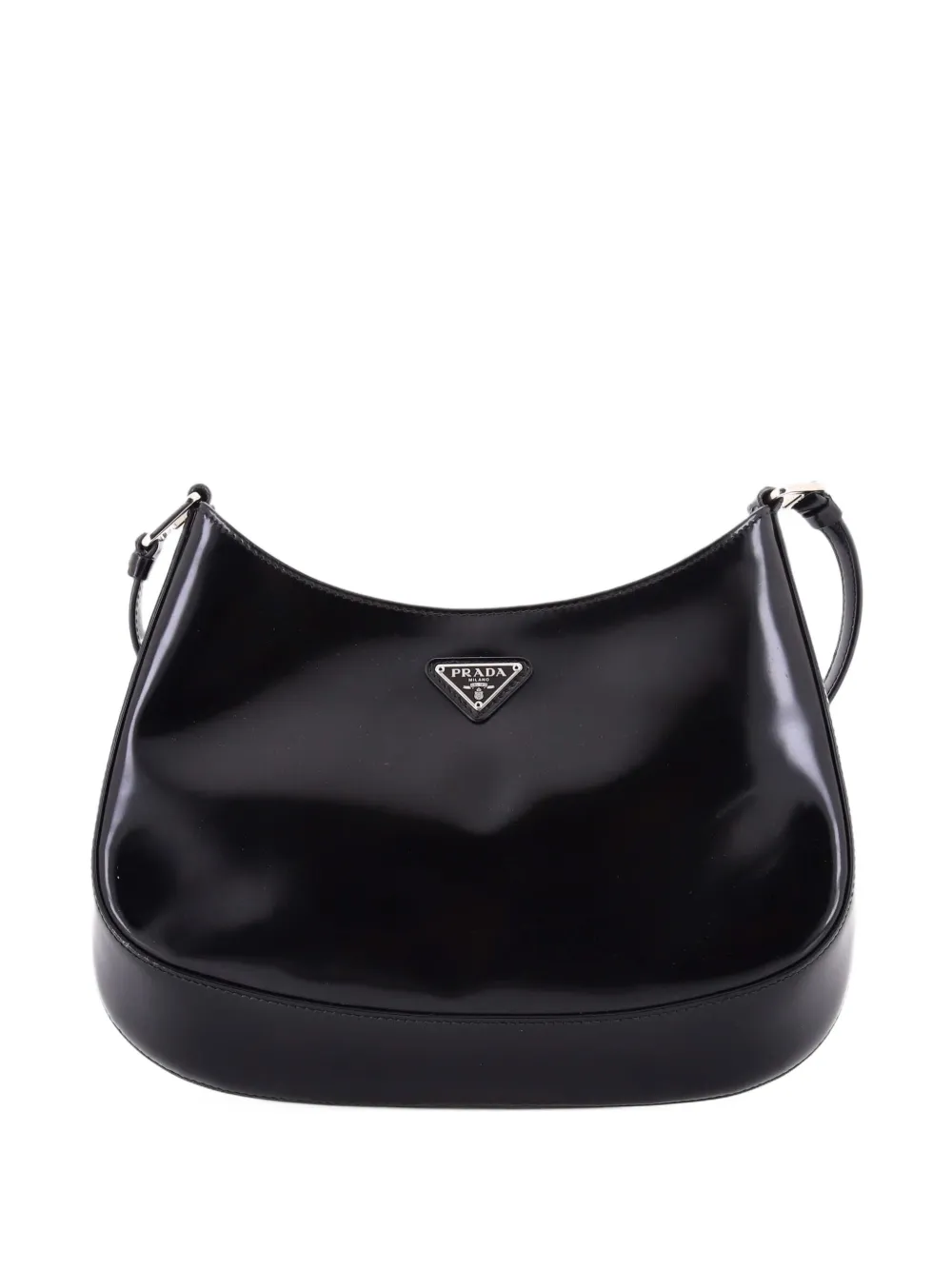 Prada Pre-Owned Borsa a spalla Cleo media in pelle spazzolata - Nero