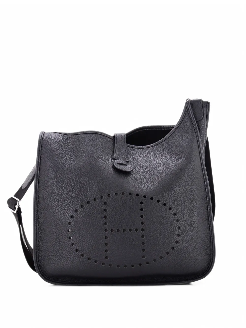 Hermès Pre-Owned Evelyne Bag Gen III Clemence GM Umhängetasche - Schwarz