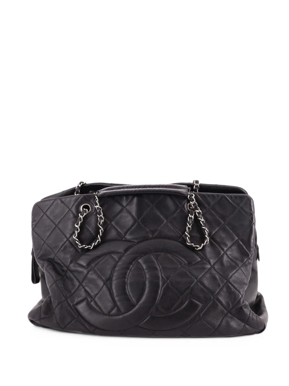 CHANEL Pre-Owned Timeless Classic Shopping Tote Quilted Caviar XL shoulder bag - Black
