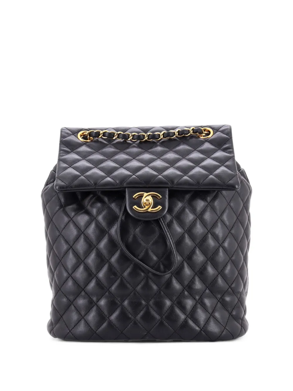 CHANEL Pre-Owned Großer Urban Spirit Rucksack mit Steppung - Schwarz