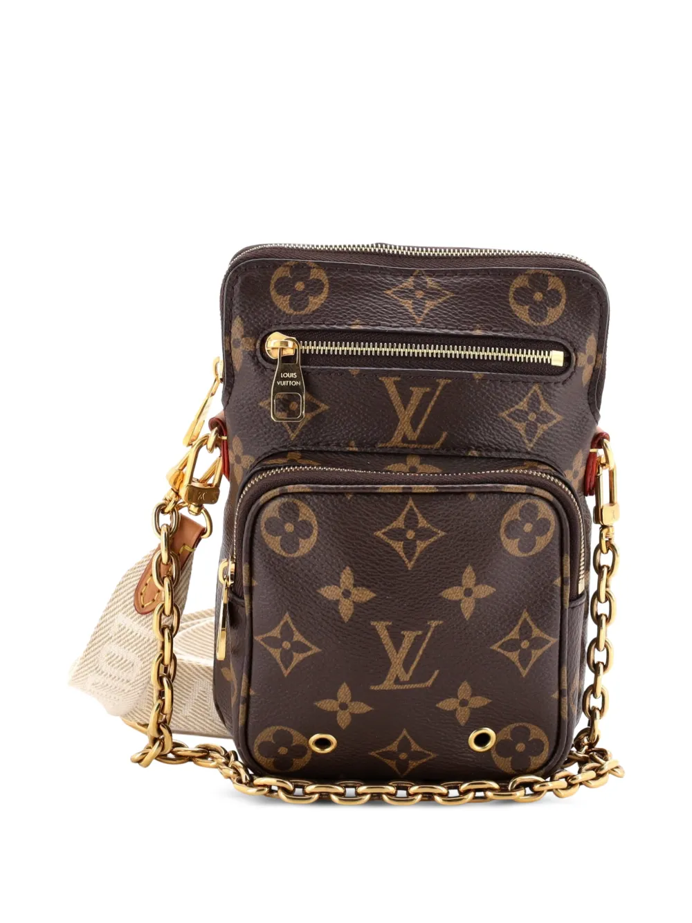 Louis Vuitton Pre-Owned Utility Phone Sleeve Bag Monogram Canvas crossbody bag - Brown