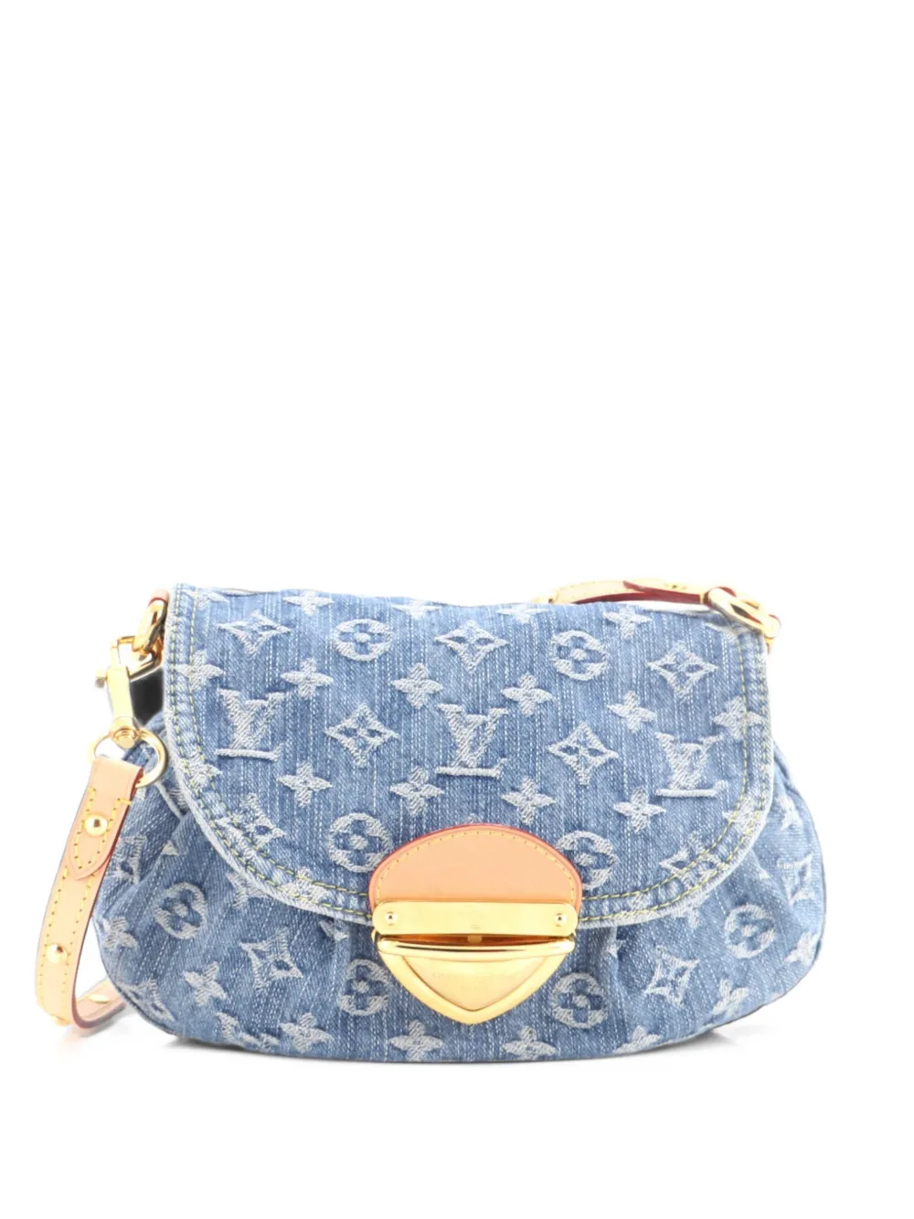 Louis Vuitton Pre-Owned Sunset Handbag LV Remix Monogram Denim clutch bag - Blau
