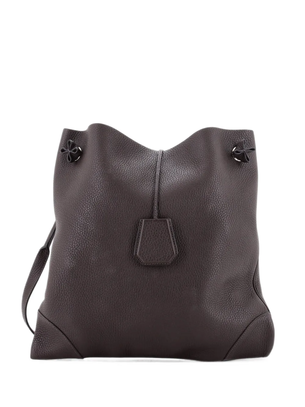 Hermès Pre-Owned Silky City Bag Clemence PM crossbody bag - Braun