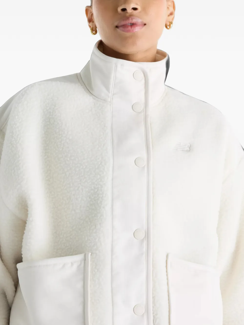 New Balance High Pile fleece jacket Beige
