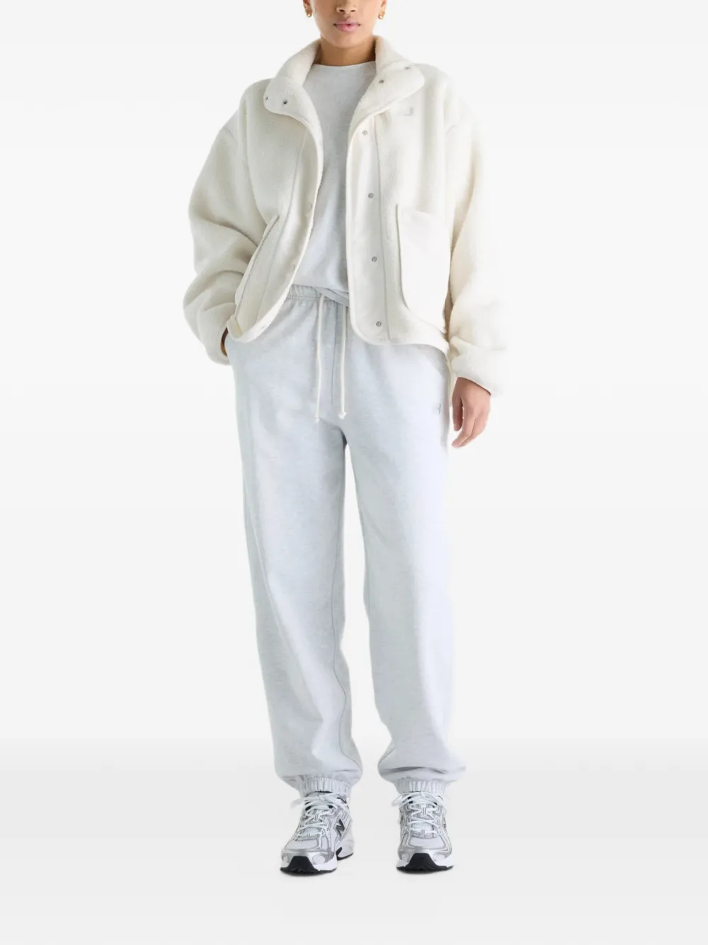 New Balance High Pile fleece jacket Beige