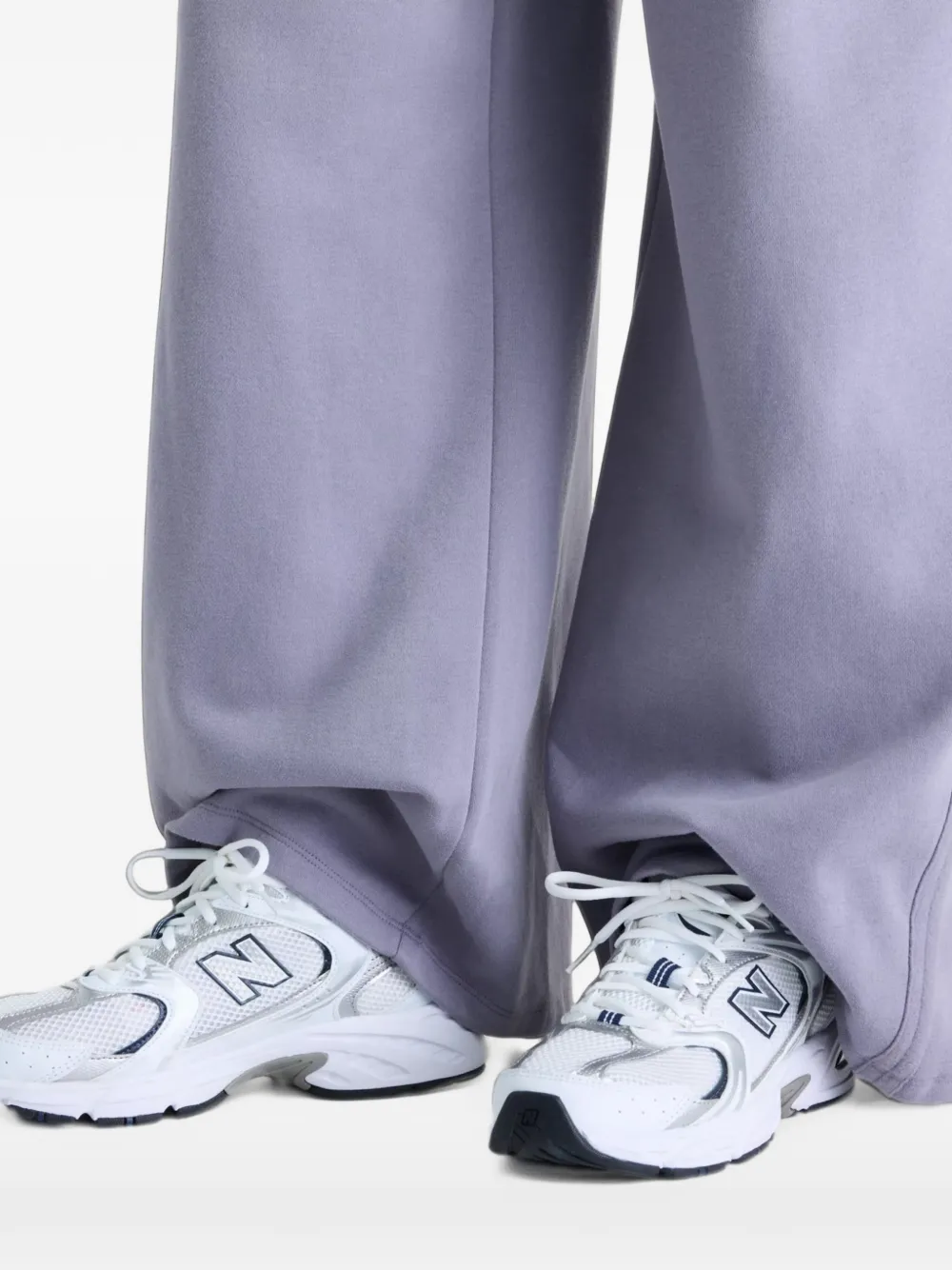 New Balance brushed Coastal fleece pants Blauw