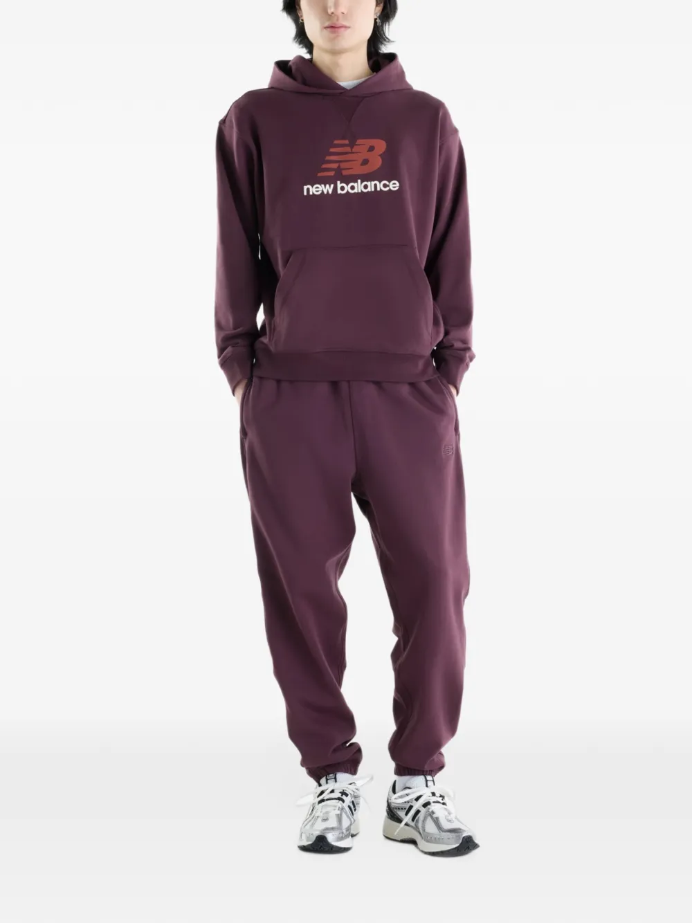 New Balance Athletics French badstof joggingbroek Paars