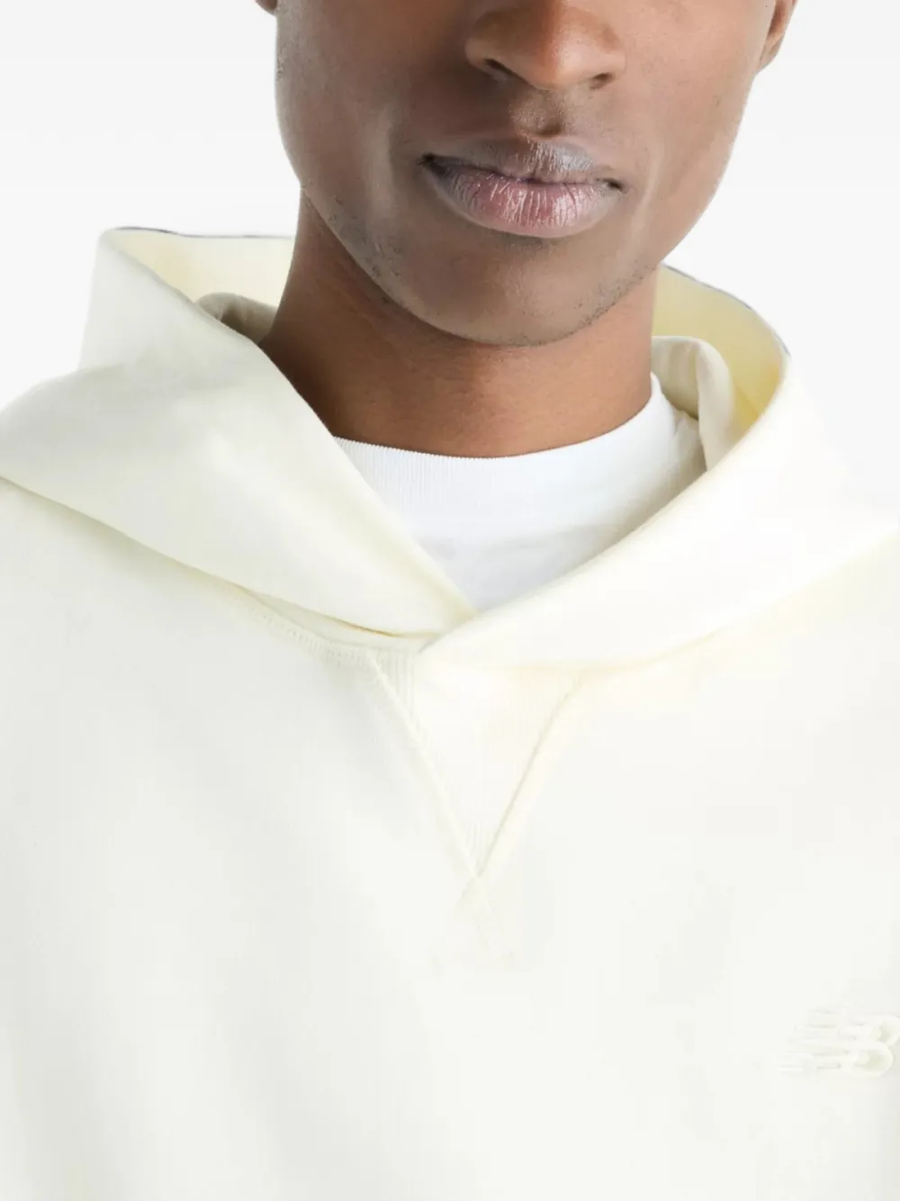 New Balance Athletics french terry hoodie Beige