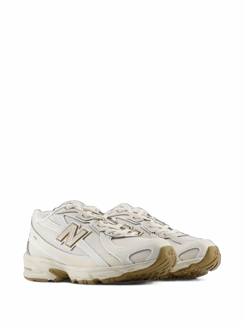 New Balance Kids 740 bungee-lace low-top sneakers - Bianco