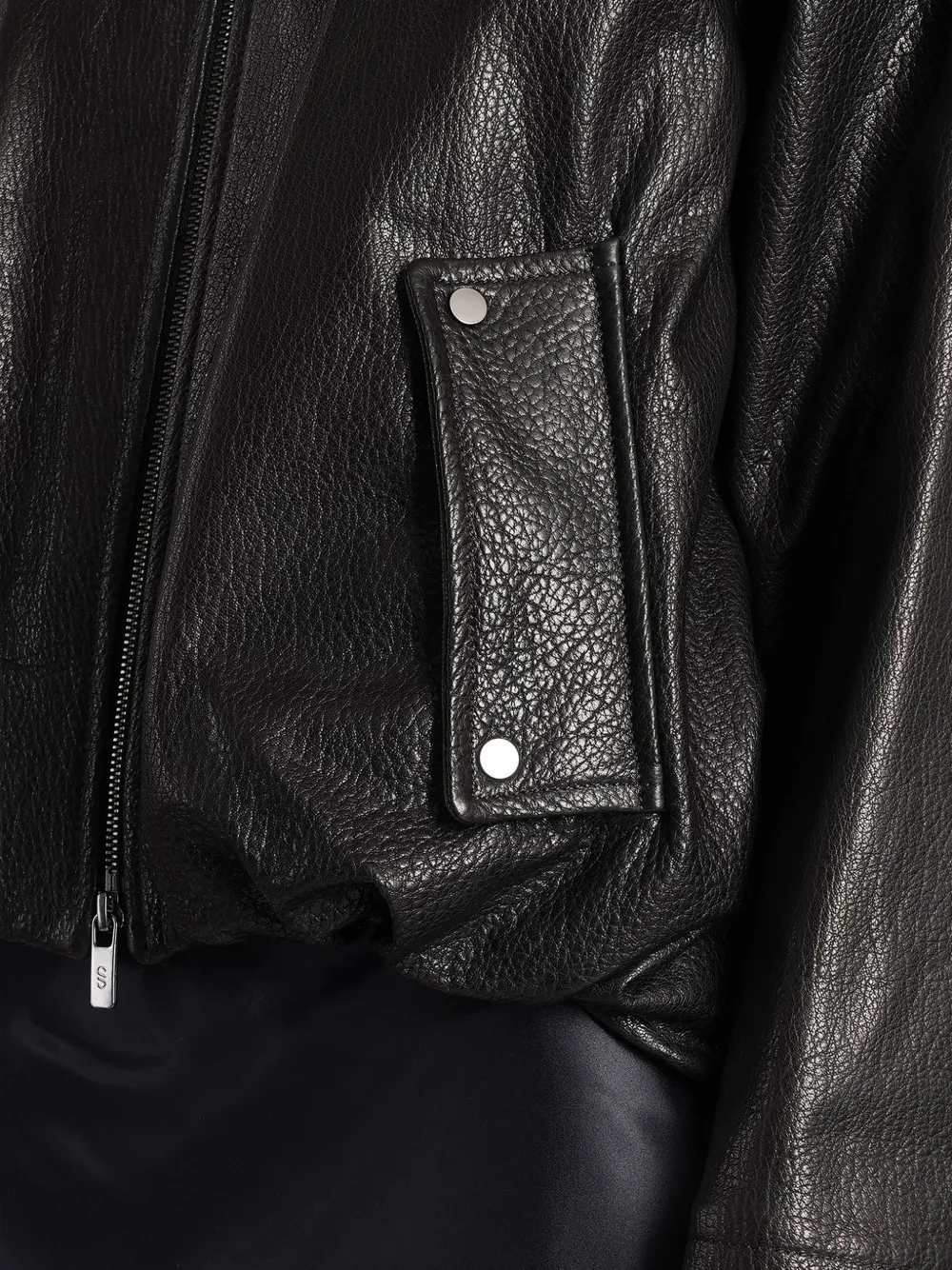 Salvatore Santoro Blus leather jacket Zwart