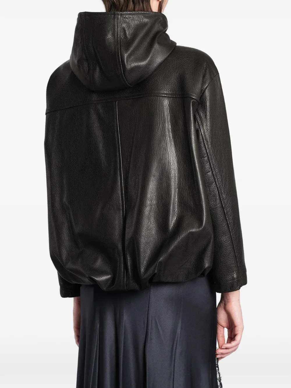 Salvatore Santoro Blus leather jacket Zwart