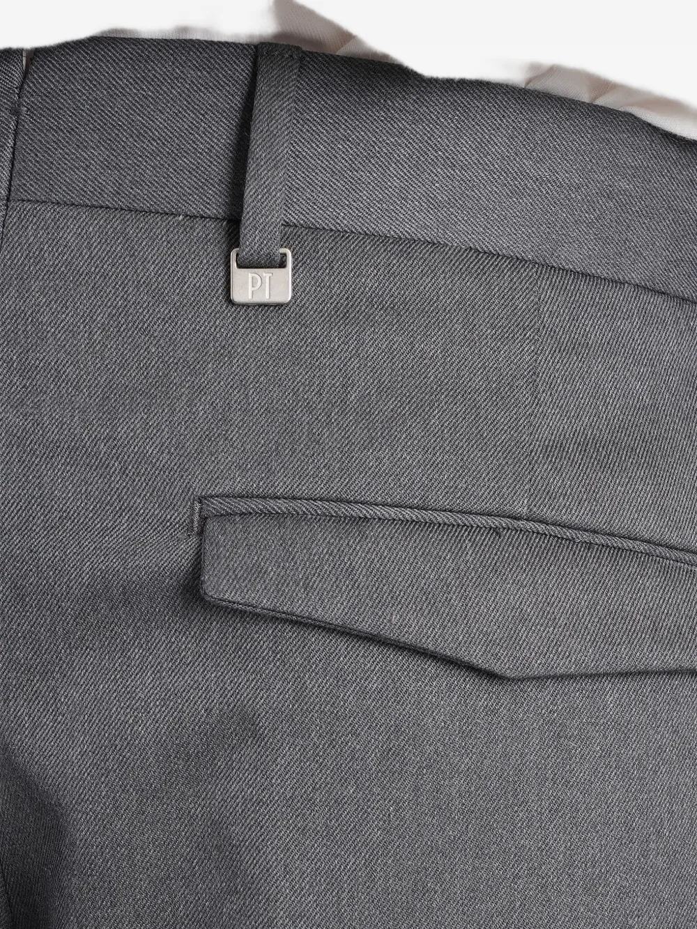 PT Torino pressed-crease tailored trousers Grijs
