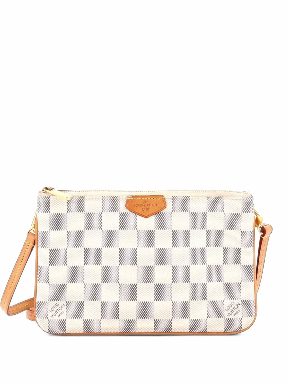 Louis Vuitton Pre-Owned Double Zip Pochette Damier Clutch - Weiß
