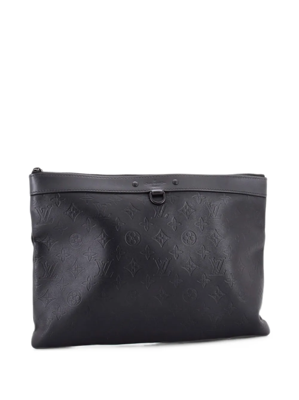 Louis Vuitton Pre-Owned Discovery Pochette Monogram Shadow Leather GM pouch - Nero