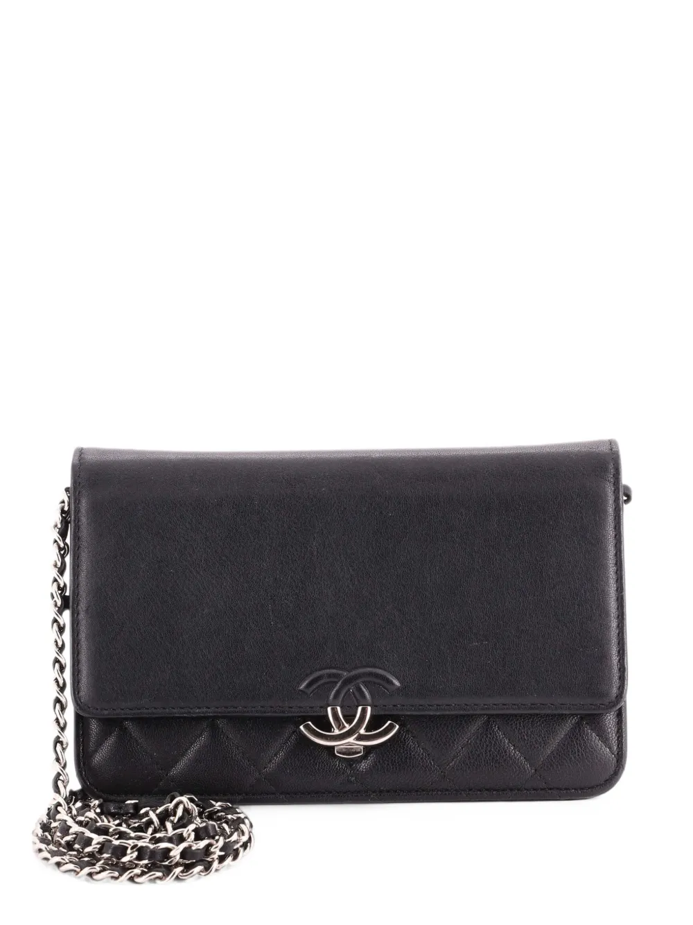 CHANEL Pre-Owned CC Box-Umhängetasche aus gestepptem Kaviarleder - Schwarz