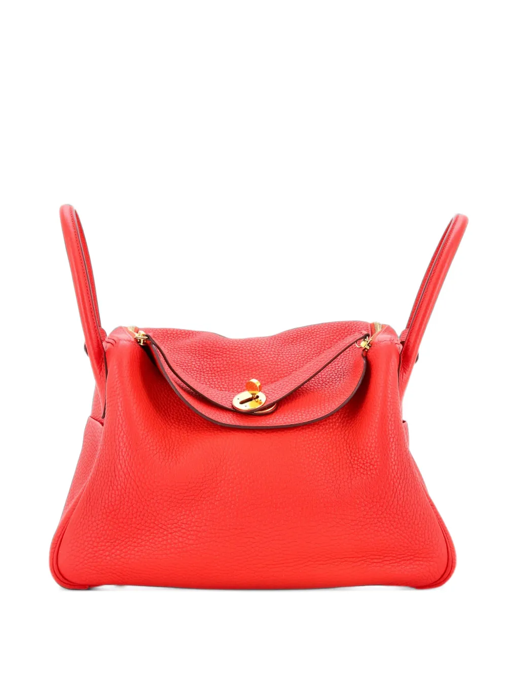 Hermès Pre-Owned Lindy Bag Clemence Schultertasche 30cm - Rot