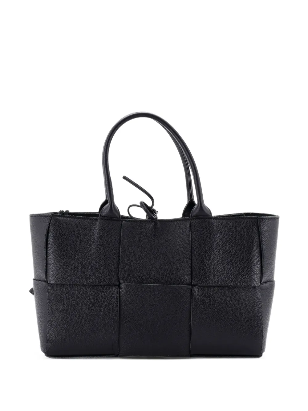 Bottega Veneta Pre-Owned Kleine Arco Maxi Intrecciato Tote Bag aus Leder - Schwarz