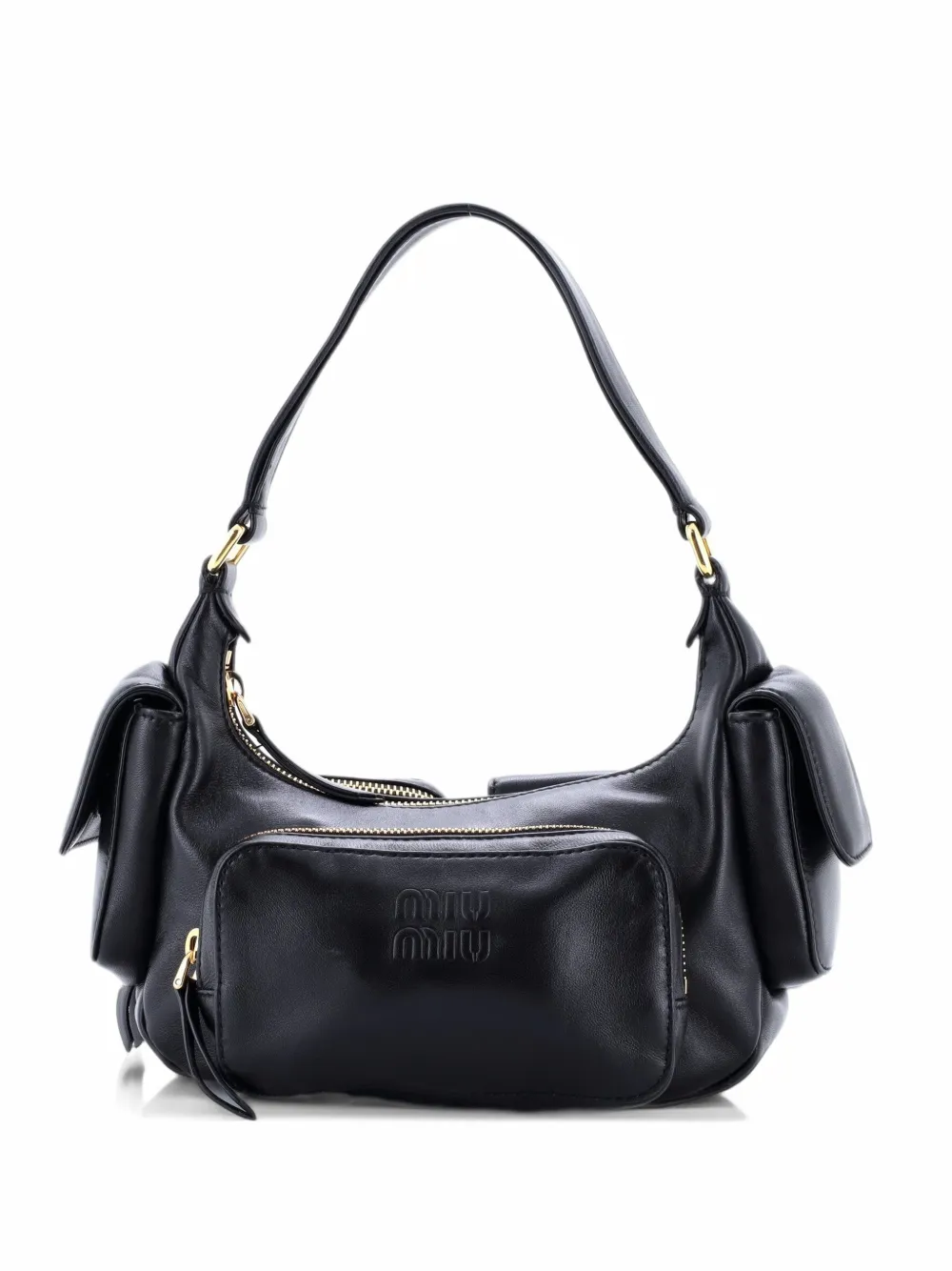 Miu Miu Pre-Owned Pocket Leather shoulder bag - Nero