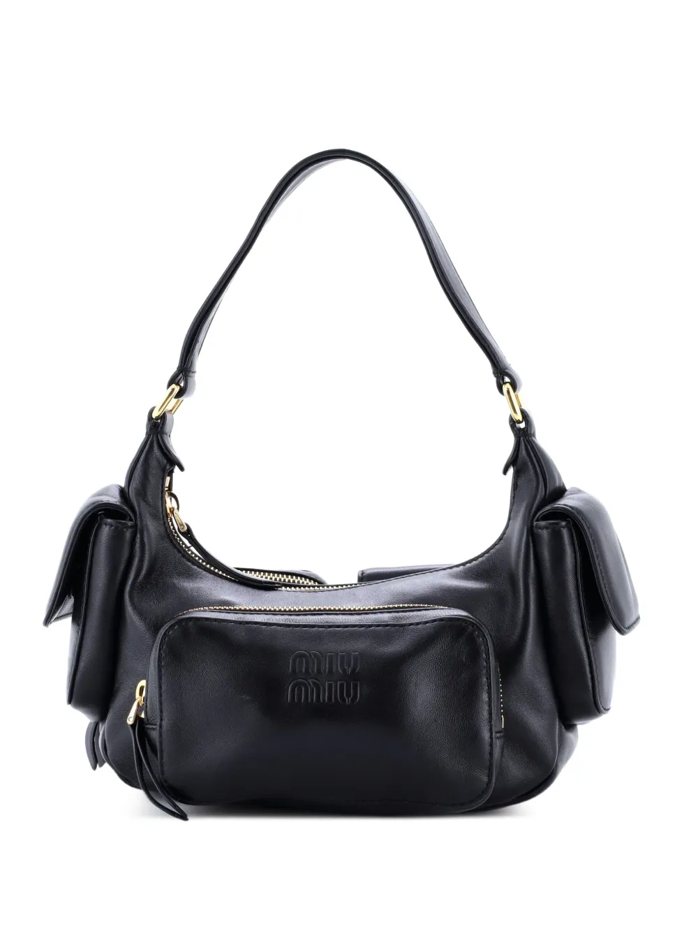 Miu Miu Pre-Owned Pocket Leather shoulder bag - Nero