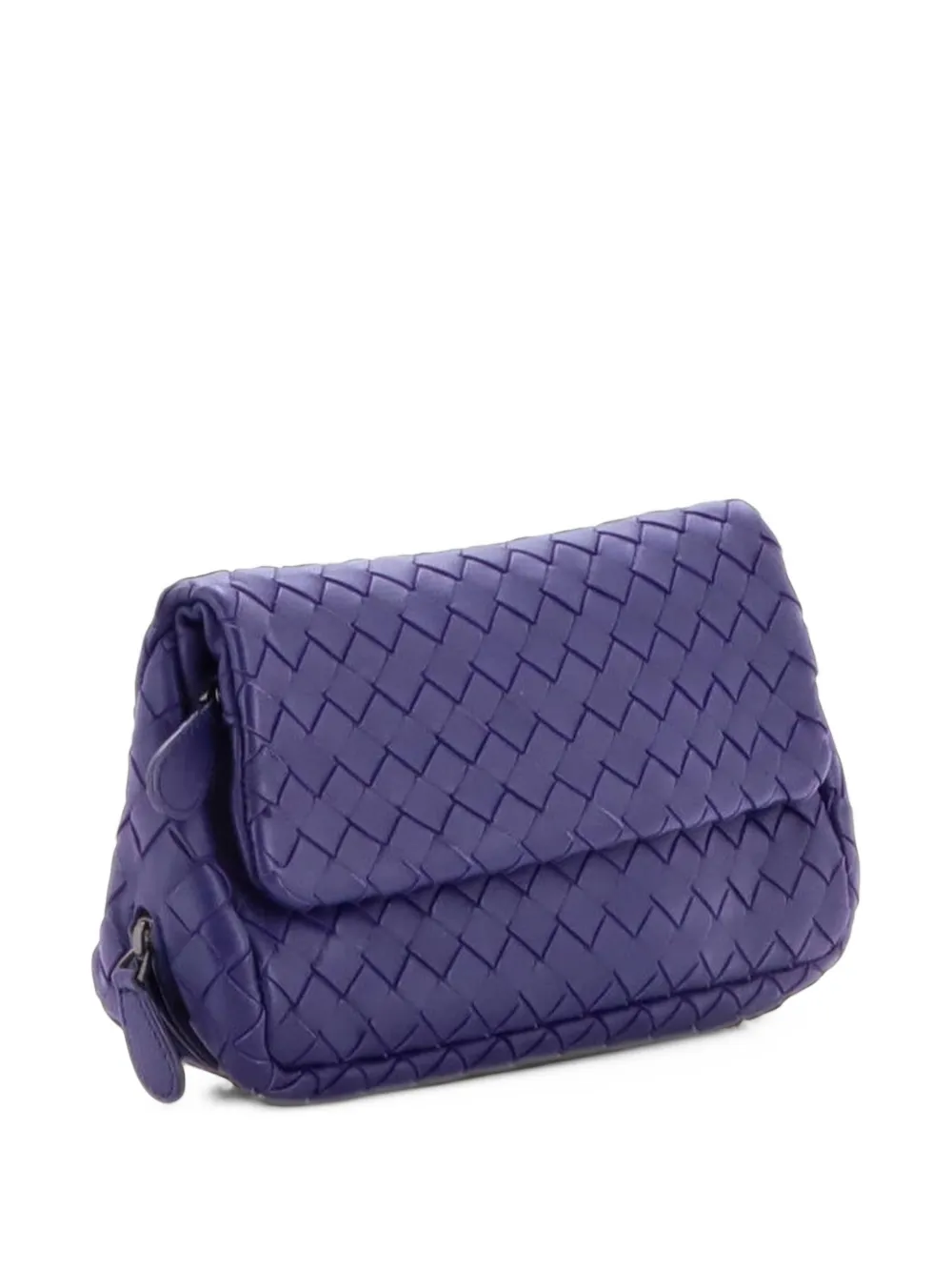 Bottega Veneta Pre-Owned Expandable Chain Intrecciato Nappa Small crossbody bag - Blue